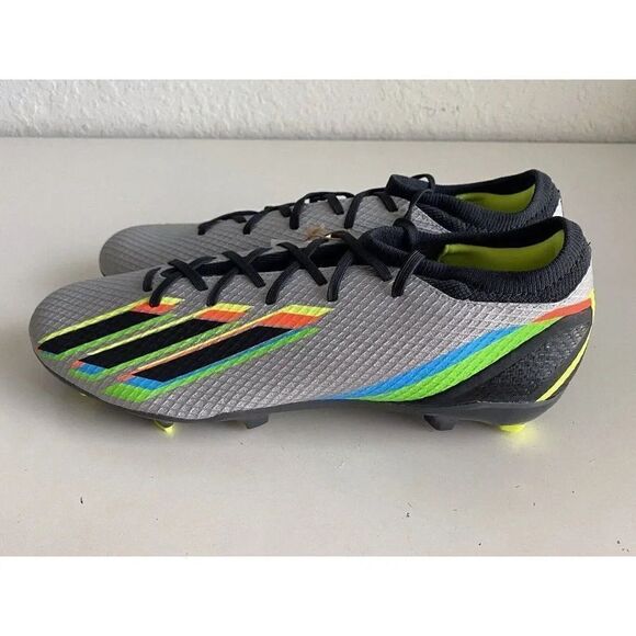 ADIDAS X SPEEDPORTAL.3 FG SOCCER CLEATS SHOES SILVER GW8454 Men’s Sz 13 - Picture 7 of 11